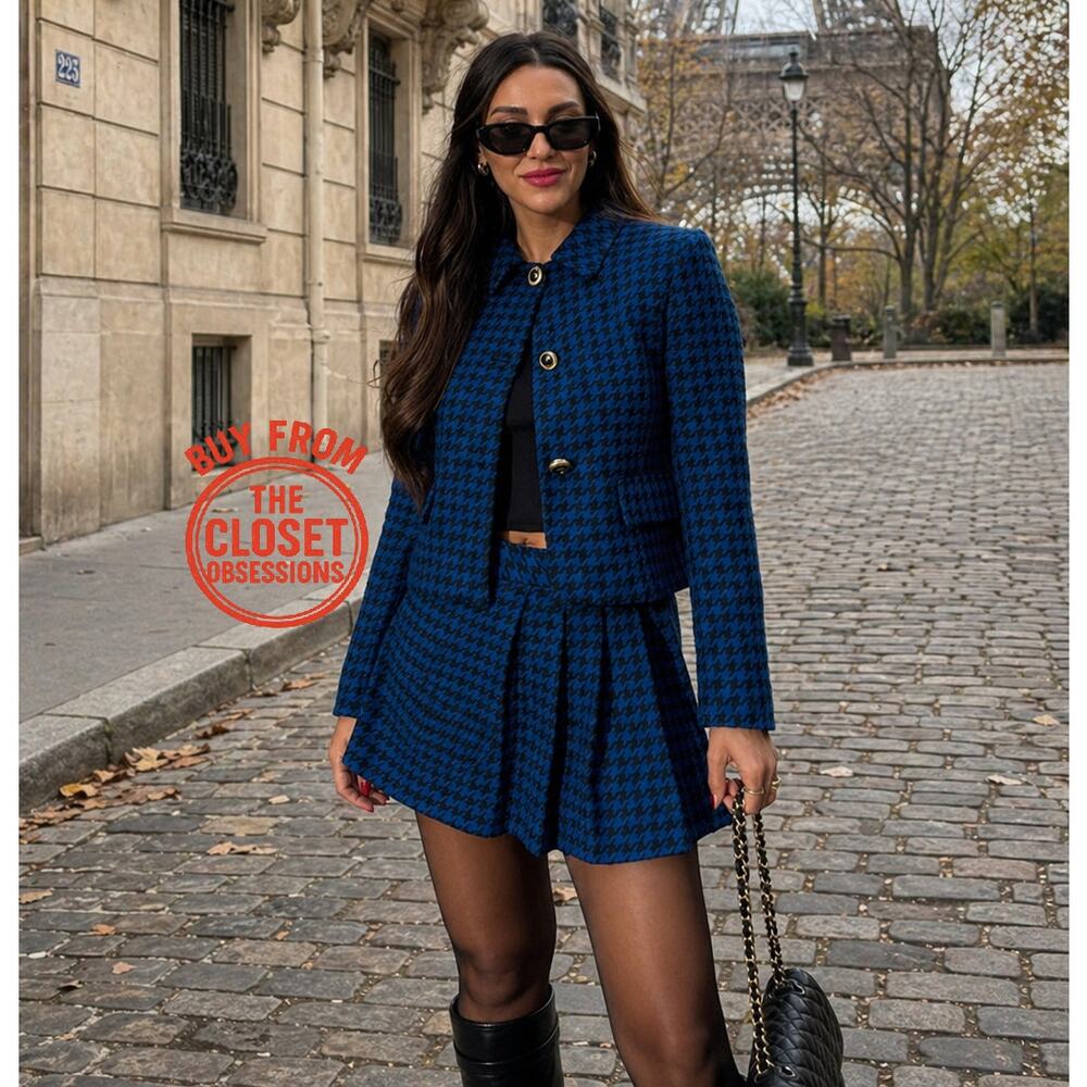 BLOGGER FAVE!!! ZARA Houndstooth Blazer - Picture 7 of 16